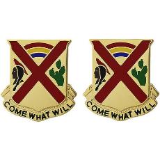 108th Cavalry Regiment Unit Crest (Come What Will)